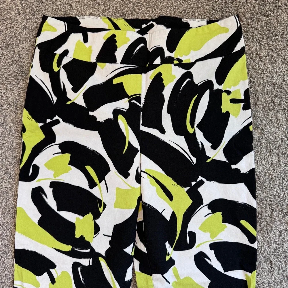 Joseph Ribkoff Abstract Print Mikkennium Pull-On Pants Women's Size 14 MSRP $159